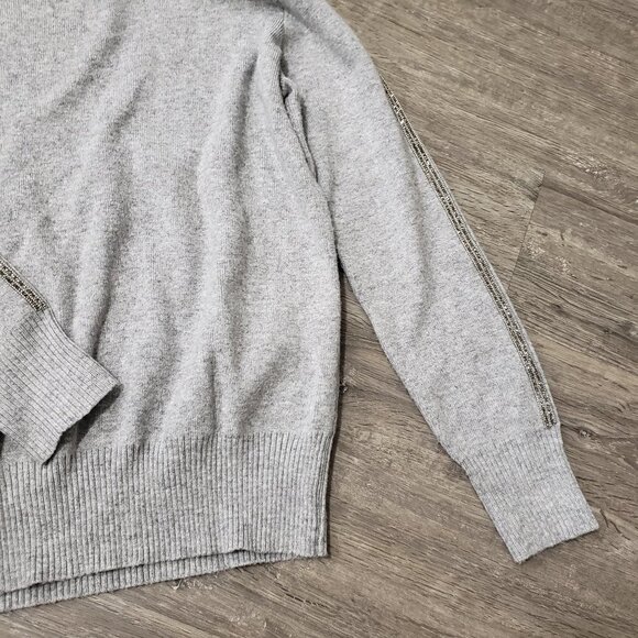 Brunello Cucinelli Wool Sweater Crystal Sleeve S - Picture 6 of 7